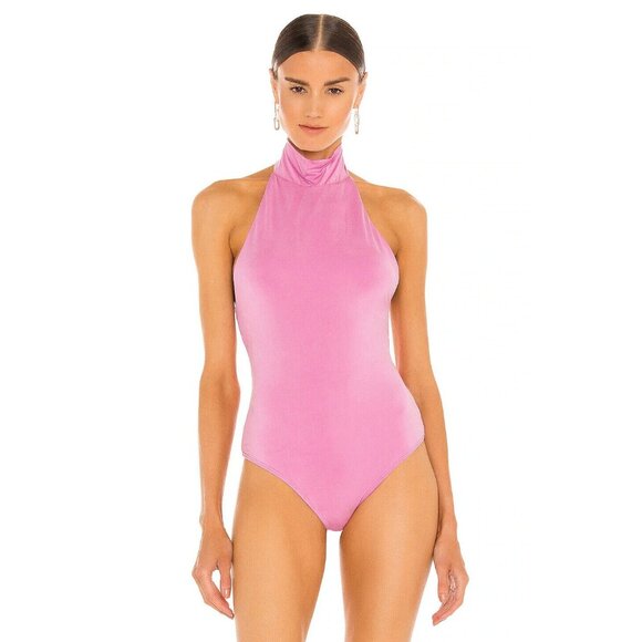 JONATHAN SIMKHAI STANDARD Torrance Eco Slinky Jersey Top Pink - Picture 1 of 5